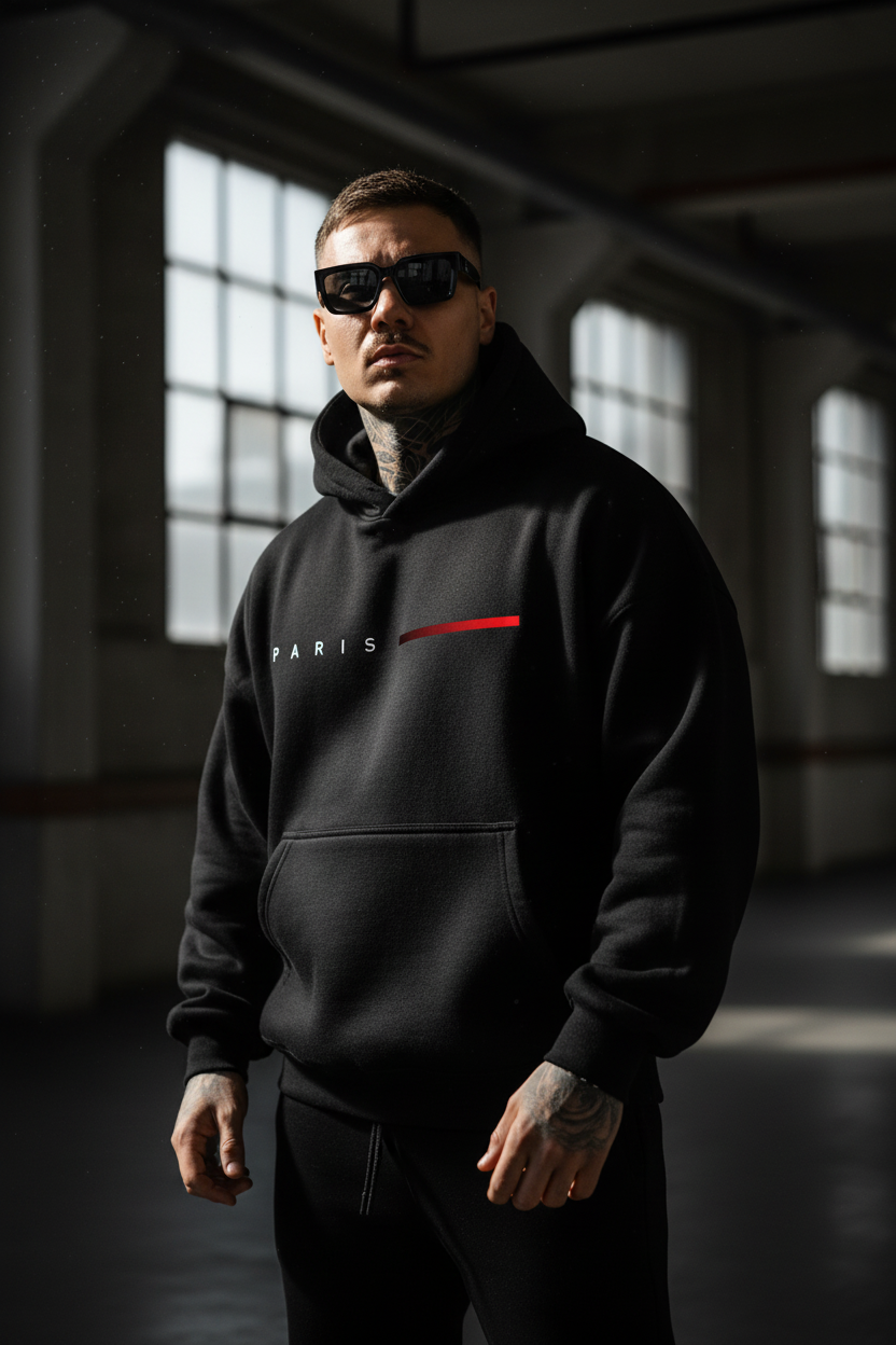 Sweat Paris Noir Industriel