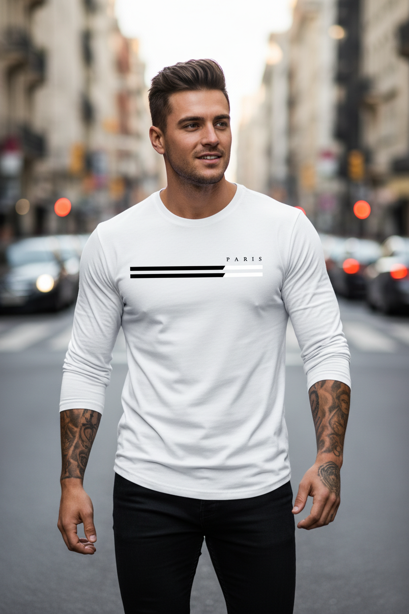 T-shirt Blanc PARIS