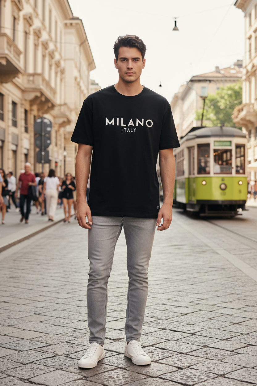 T-shirt Milan Noir