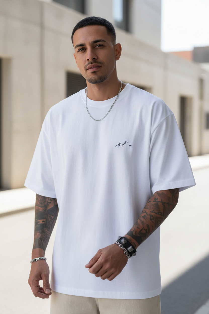T-shirt Montagne Blanc v2