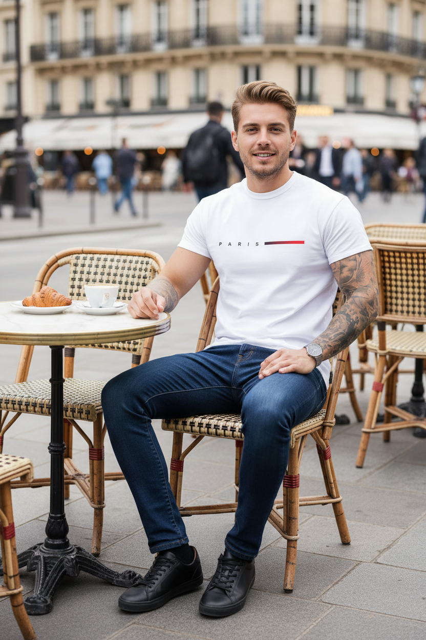 T-shirt PARIS Blanc