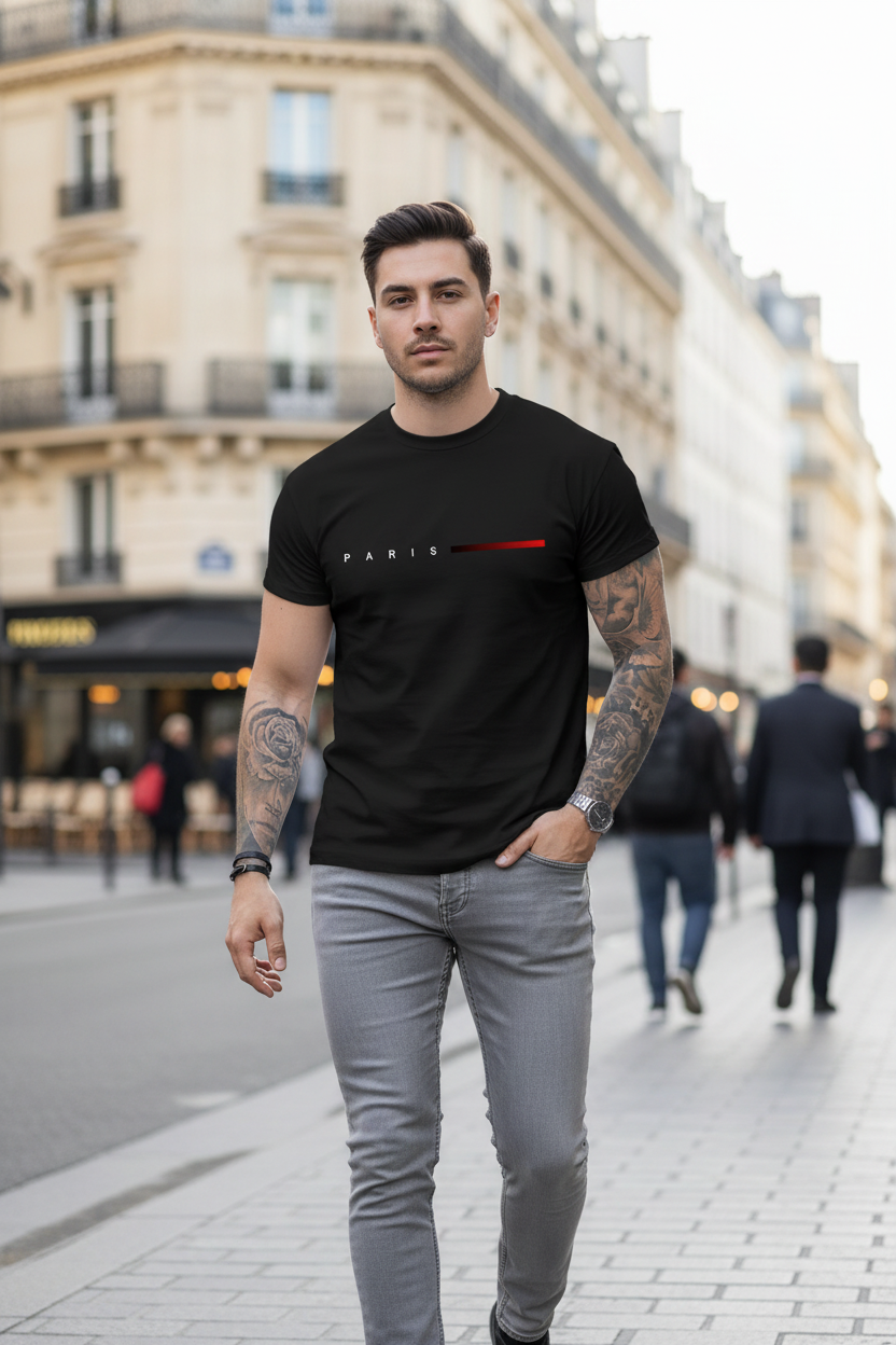 T-shirt PARIS Noir