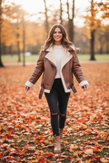 Veste Aviateur Marron