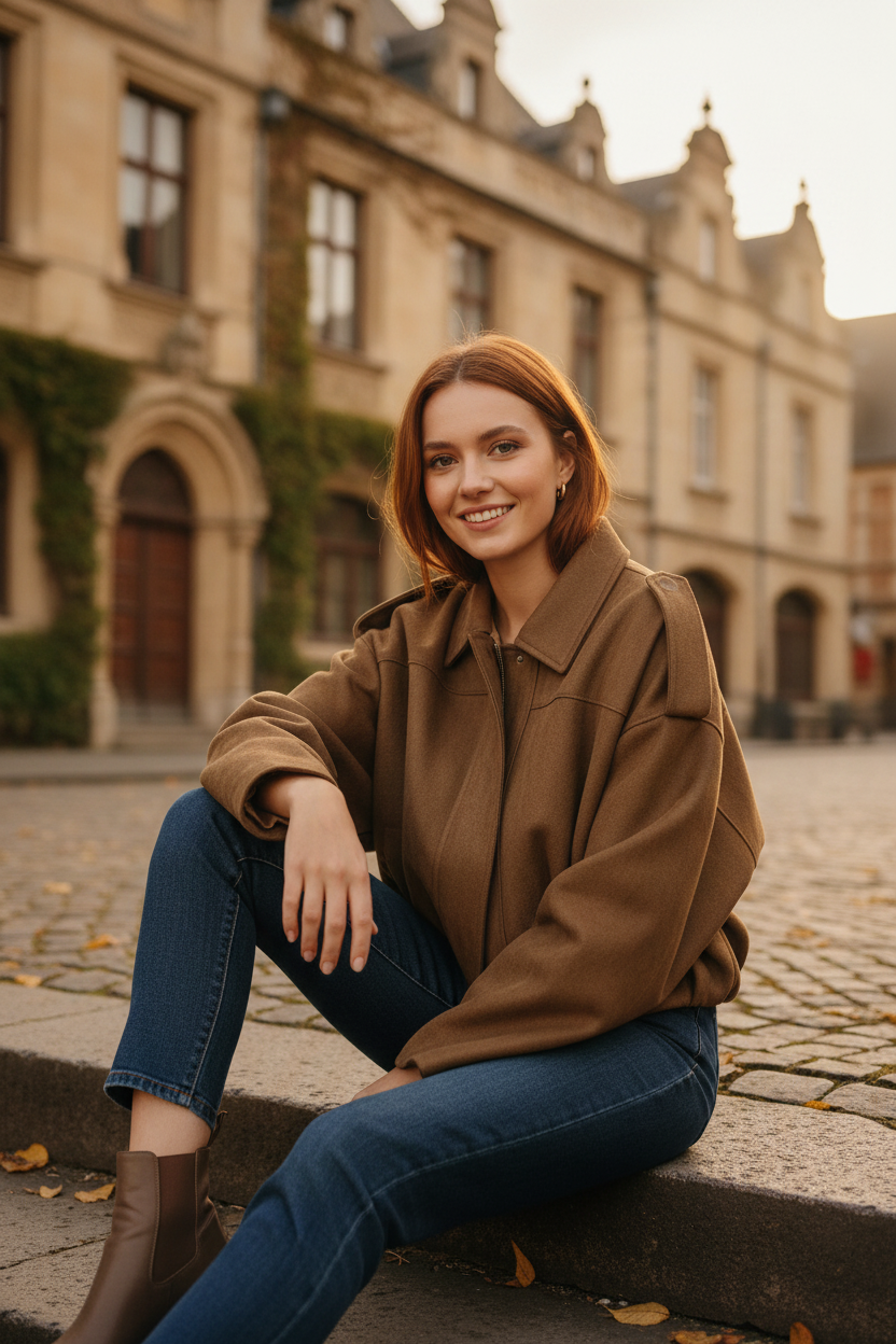 Veste Bomber Marron v2